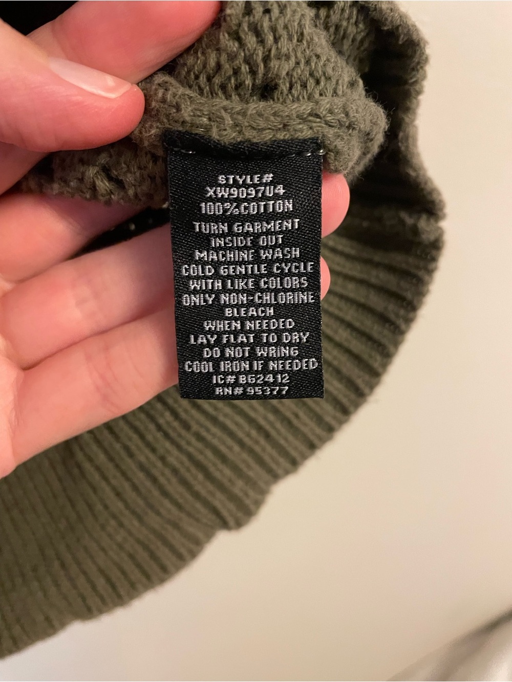 Sanctuary - Olive Open Knit Boho Sweater - Short Sleeve Lightweight Top - Size L - Picture 3 of 7